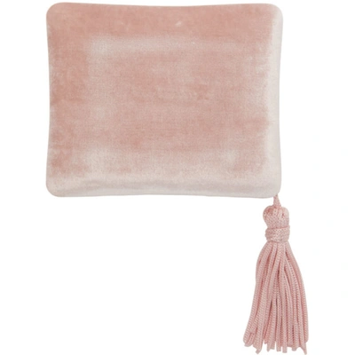 Sophie Bille Brahe Rose Velvet Jewelry Box W/ Tassel In Pink