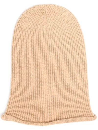 Antonella Rizza Knitted Beanie Hat In Neutrals