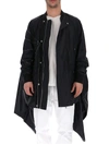 RICK OWENS RICK OWENS ASYMMETRIC HEM COAT