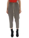 RICK OWENS RICK OWENS DRAWSTRING CROPPED TROUSERS