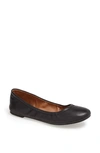 Lucky Brand Emmie Womens Leather Ballet Flats In Black