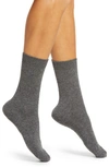 Falke No 1 Cashmere Mid-calf Socks In Light Grey Melange