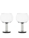 Tom Dixon Puck Balloon Wine Glasses (set Of 2) In White
