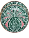 LA DOUBLEJ PINEAPPLE FUXIA DESSERT PLATES (SET OF 2)