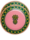 LA DOUBLEJ PINEAPPLE ROSA DESSERT PLATES (SET OF 2)