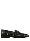 TOMMY HILFIGER LEATHER LOAFER WITH EMBROIDERED STARS,11646518