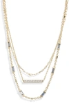 KENDRA SCOTT ADDISON LAYERED NECKLACE,N1521GLD