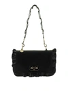 RED VALENTINO ROCK RUFFLED SHOULDER BAG