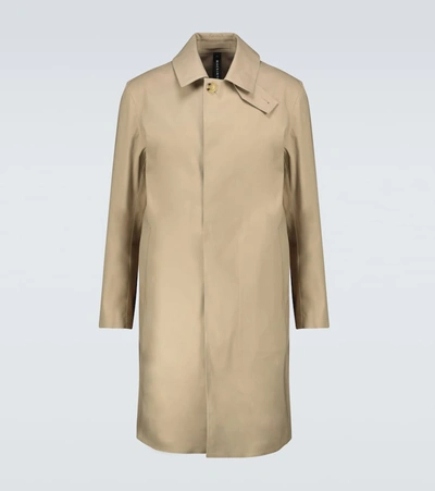 Mackintosh Manchester Single-breasted Car Coat In Beige