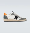 GOLDEN GOOSE BALL STAR LEATHER SNEAKERS,P00528719