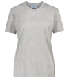 Prada Set Of Three Cotton Jersey T-shirts In Grey