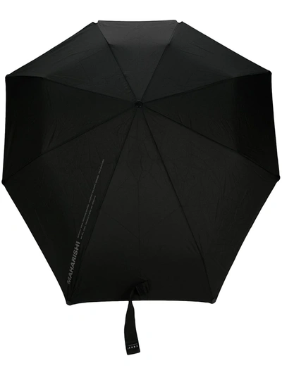 Maharishi Geometric-shaped Umbrella In Black