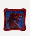 HOUSE OF HACKNEY REX MEDIUM FRINGED VELVET CUSHION,000610383