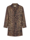 SAINT LAURENT SAINT LAURENT LEOPARD PRINT PADDED COAT