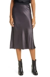 Rails Berlin Satin Midi Skirt In Slate