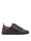 JACOB COHEN JACOB COHEN MEN'S BROWN LEATHER SNEAKERS,GARRET90002450 41