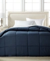 Royal Luxe Color Hypoallergenic Down Alternative Light Warmth Microfiber Comforter, Twin, Exclusively At Macy's In Navy