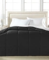 Royal Luxe Color Hypoallergenic Down Alternative Light Warmth Microfiber Comforter, King, Exclusively At Macy's In Black