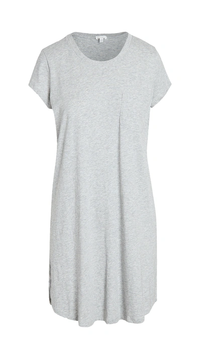 Skin Carissa Sleep Shirt In Heather Grey