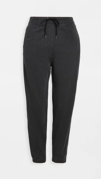 James Perse Fleece Pull On Sweatpants In Grey