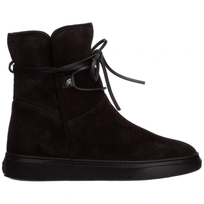 Hogan H365 Ankle Boots In Black