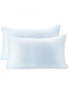 NESTL BEDDING HEAT AND MOISTURE REDUCING ICE SILK AND GEL INFUSED MEMORY FOAM KING PILLOW