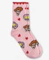 PLANET SOX TOY STORY "WOODY AND BOPEEP 4EVER" CREW SOCKS