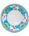 Vietri Campagna Mucca Large Serving Bowl In Aqua