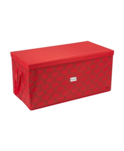 Simplify 96 Ornament Storage Box In Red
