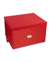 Simplify 60 Ornament Storage Box In Red