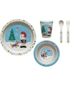 PRECIOUS MOMENTS MERRY LITTLE CHRISTMAS MEALTIME GIFT SET