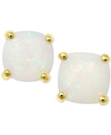 Macy's Opal (1 Ct. T.w.) Stud Earrings In 14k Gold In Opal