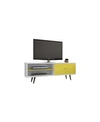 MANHATTAN COMFORT LIBERTY 62.99" MID CENTURY - MODERN TV STAND WITH 3 SHELVES AND 2 DOORS