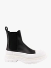 Alexander Mcqueen Black Tread Slick Chelsea Boots In Black
