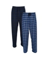 HANES PLATINUM HANES MEN'S BIG AND TALL FLANNEL SLEEP PANT, 2 PACK