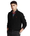 Polo Ralph Lauren Long-sleeved Round-neck Sweater In Polo Black
