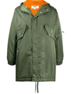 Ymc You Must Create Oversized Mid-length Parka In Green