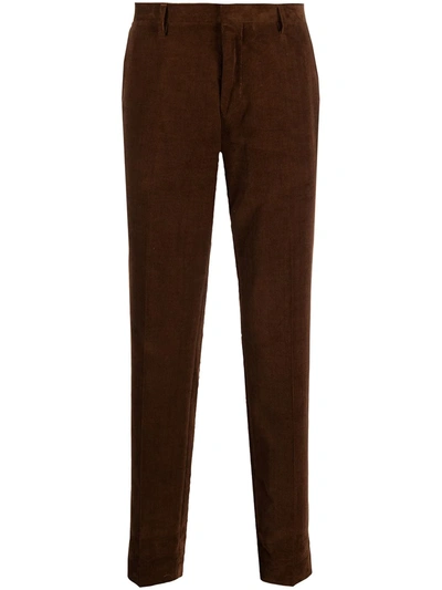 Tiger Of Sweden Corduroy Tailored Trousers In Brown