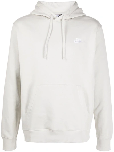 Nike Sportswear Club Hoodie Fleece Sweatshirt In Sail/white/sail