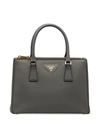 Prada Medium Galleria Leather Tote Bag In Grey