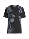 ROBERT GRAHAM MEN'S PAISLEY DESERT SKULL T-SHIRT,0400013316381