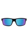 Oakley Gibston Mir Pol 0oo9449-12 Wrap Polarized Sunglasses In Blue