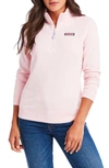 Vineyard Vines Shep Quarter-zip Knit Shirt In Flamingo