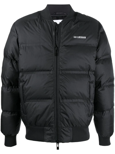 Han Kjobenhavn Black Down Quilted Bomber Jacket