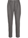 Brunello Cucinelli Tapered-leg Trousers In Grey