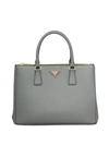 Prada Large Galleria Leather Tote Bag In Grey