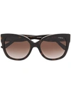 Vogue Eyewear Oversize-frame Sunglasses In Braun