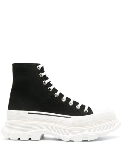 Alexander Mcqueen Chunky High-top Sneakers In Black