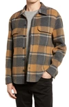 VINCE SLIM FIT PLAID WOOL BLEND OVERSHIRT,M66484749