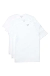 Lacoste 3-pack Essentials Crewneck T-shirts In White